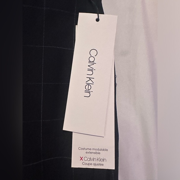 NWT Calvin Klein Men’s Dress Pants Slim Fit Navy Size 30W X 30L - Picture 2 of 6